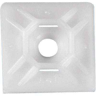 1 1/2 x 1 1/2" Natural Cable Tie Mounts