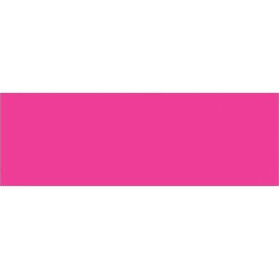 3 x 9" Fluorescent Pink Inventory Rectangle Labels