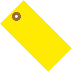 3 1/4 x 1 5/8" Yellow Tyvek® Shipping Tag