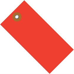 3 3/4 x 1 7/8" Red Tyvek® Shipping Tag