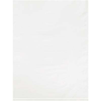 9 x 12" - 2 Mil White Flat Poly Bags