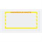 5 1/2 x 10" Yellow Border "Hazardous Waste" Document Envelopes