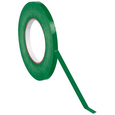 3/8" x 180 yds. Dark Green (16 Pack) Bag Tape