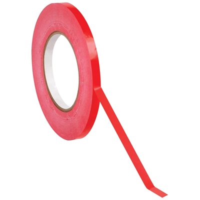 3/8" x 180 yds. Red (16 Pack) Bag Tape